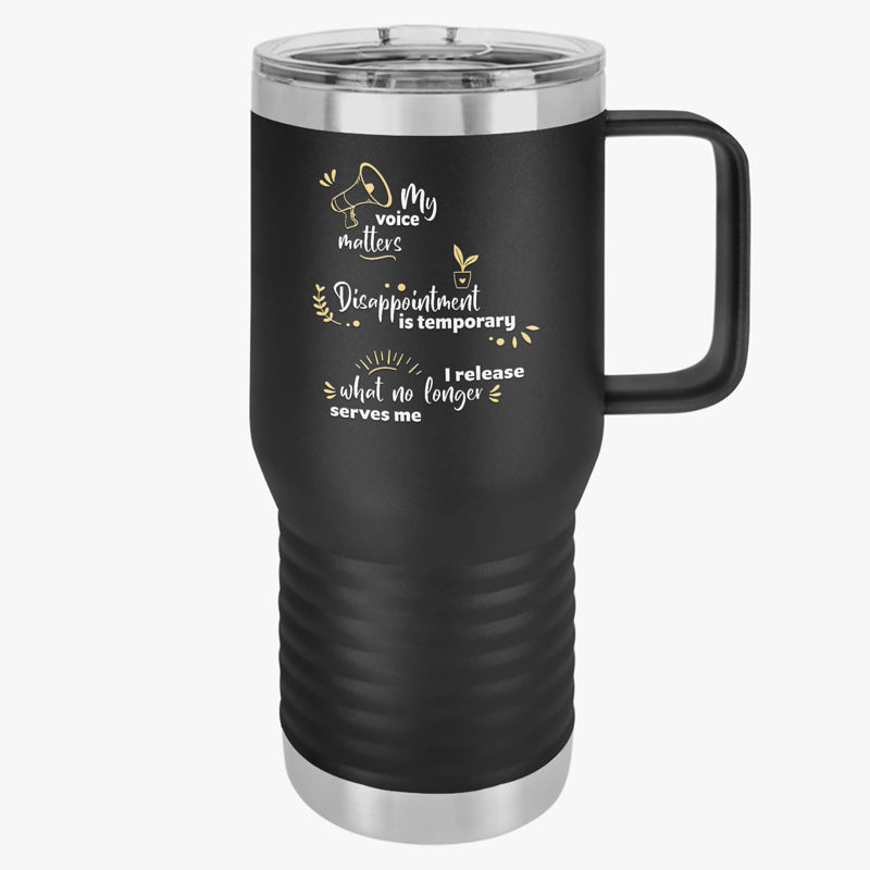 Positive Prompts 20oz Travel Tumbler
