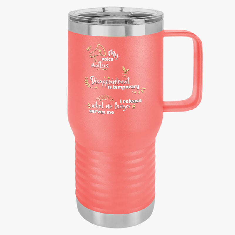 Positive Prompts 20oz Travel Tumbler