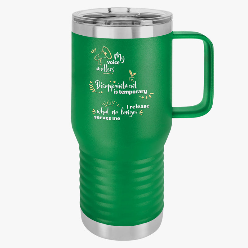 Positive Prompts 20oz Travel Tumbler