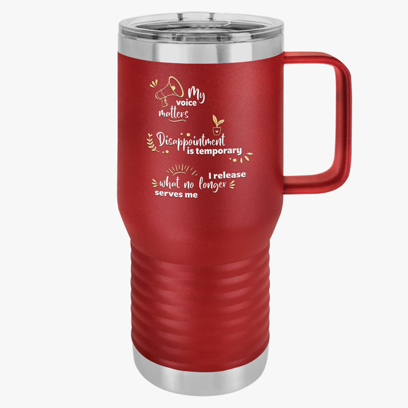 Positive Prompts 20oz Travel Tumbler