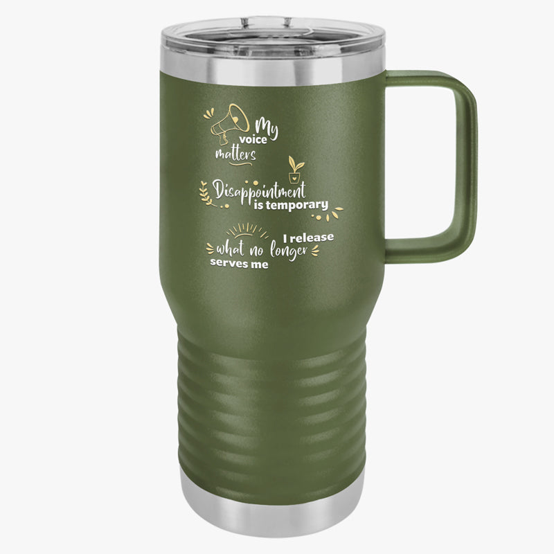Positive Prompts 20oz Travel Tumbler