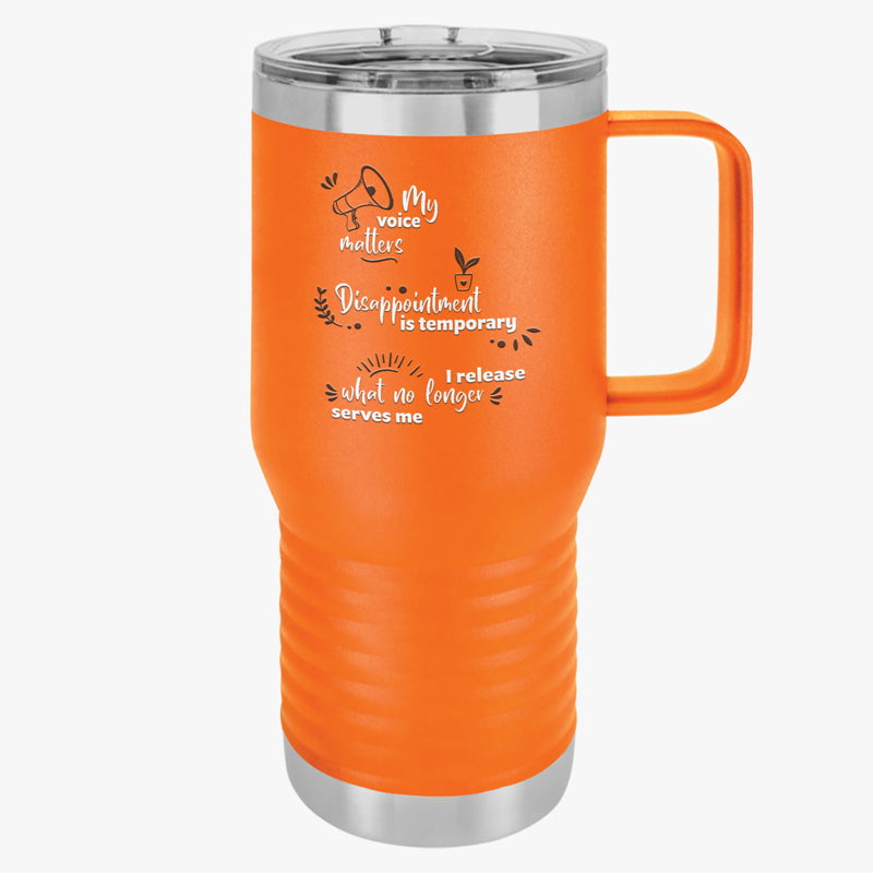 Positive Prompts 20oz Travel Tumbler