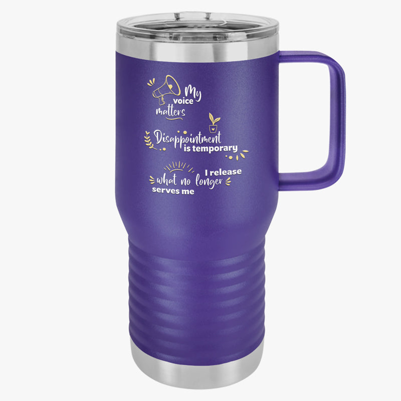 Positive Prompts 20oz Travel Tumbler