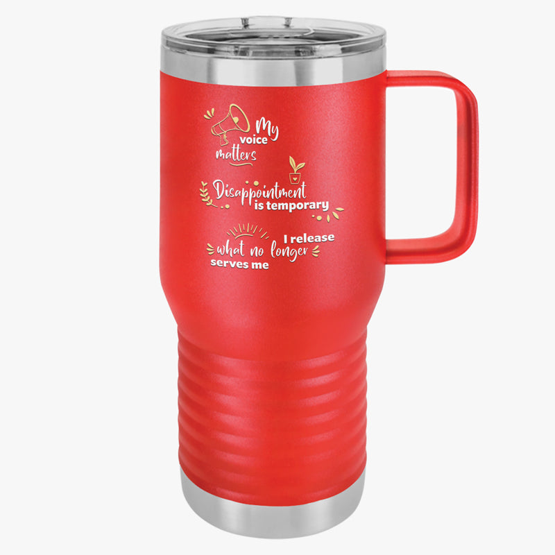 Positive Prompts 20oz Travel Tumbler