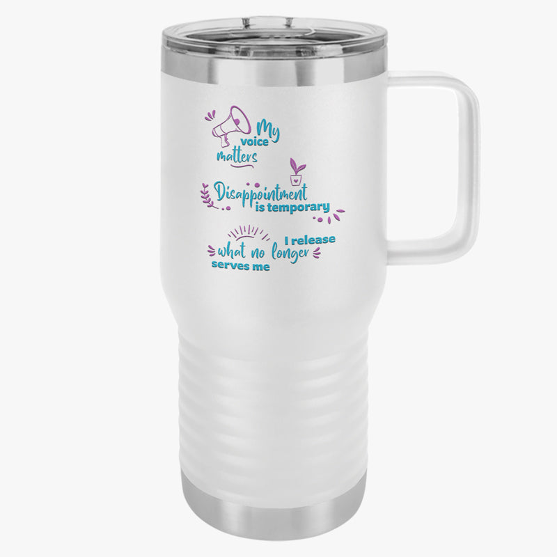 Positive Prompts 20oz Travel Tumbler