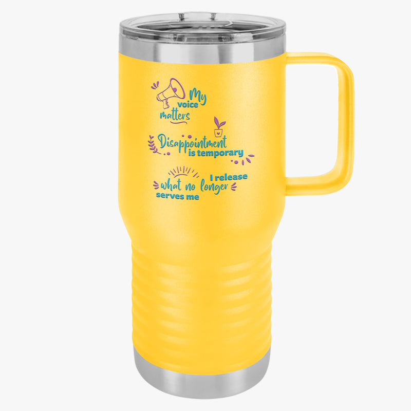 Positive Prompts 20oz Travel Tumbler
