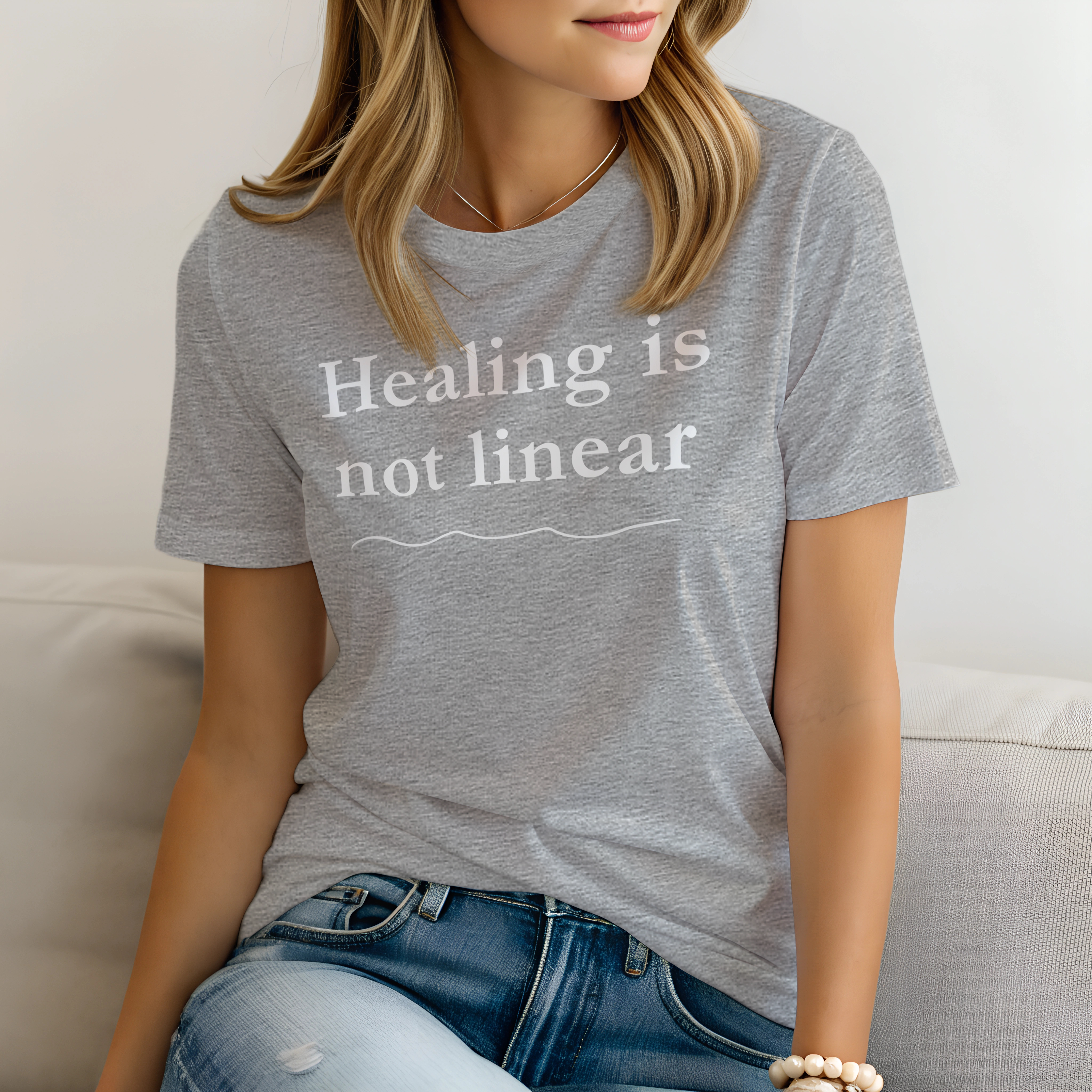 The 'Healing Is Not Linear' Tee | Inspirational Mental Health & Therapy Shirt