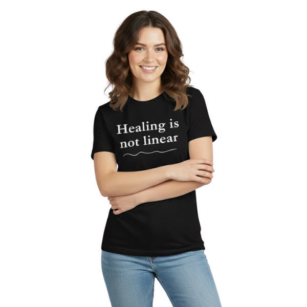 The 'Healing Is Not Linear' Tee | Inspirational Mental Health & Therapy Shirt