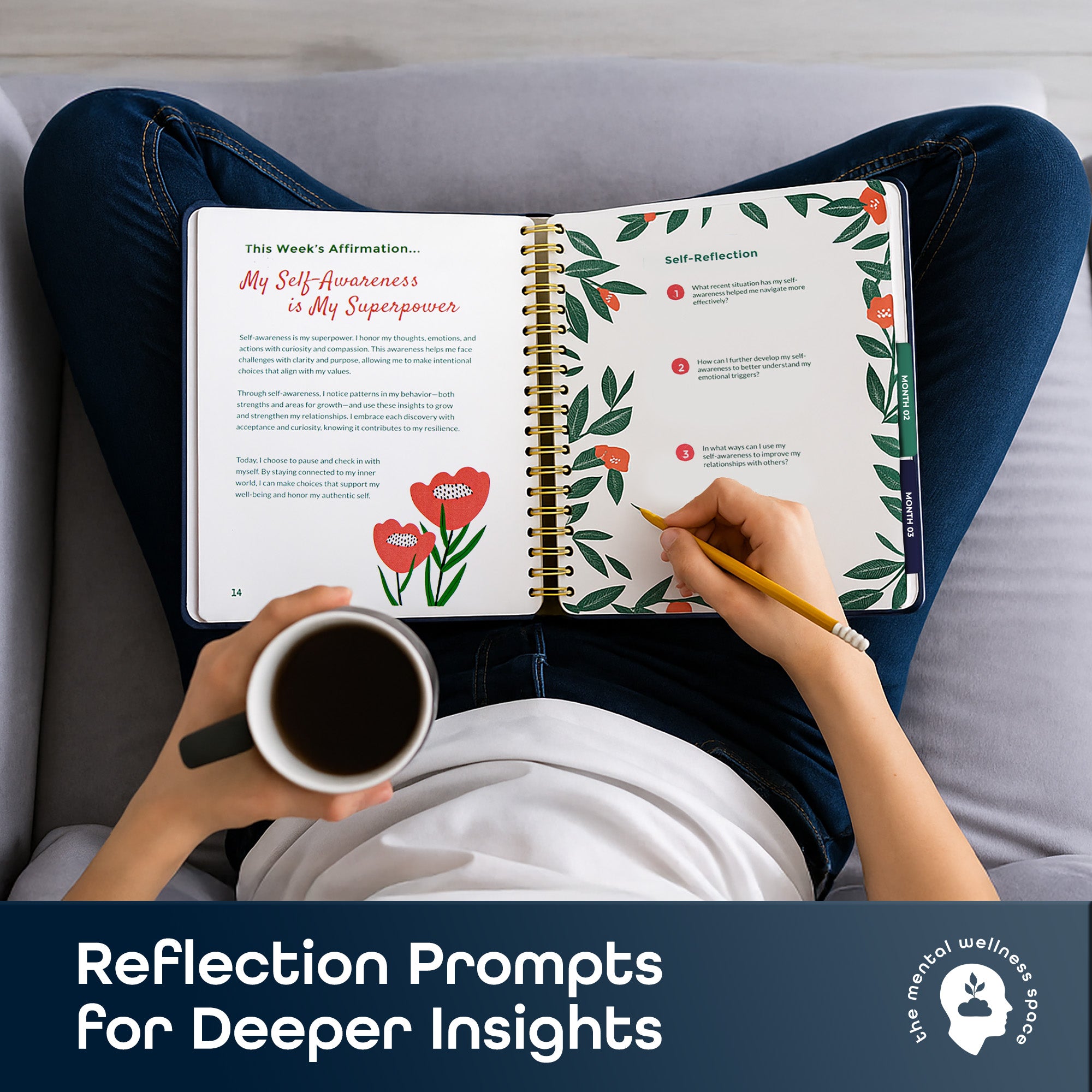 Transformation Journal – Volume 1: 12 Weeks to Self-Awareness, Mindset Mastery & Healthy Habits