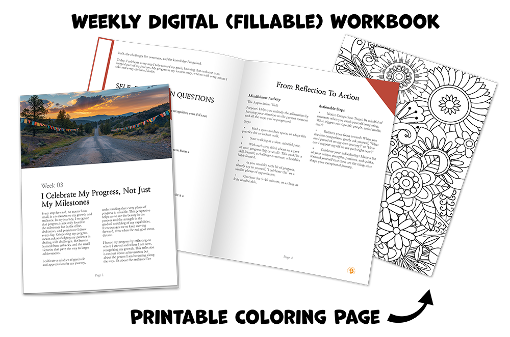 Mindful Moments: 54‑Week Audio Journey & Digital Journal