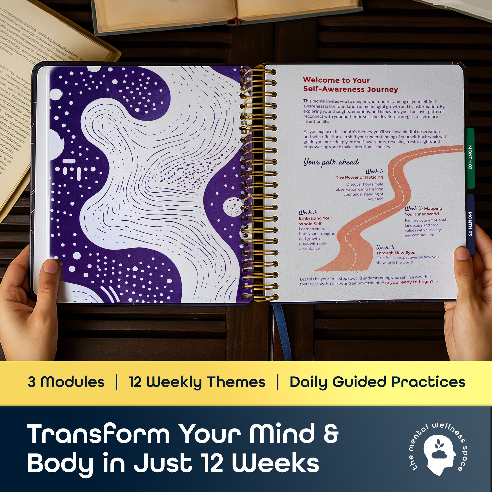 Transformation Journal – Volume 1: 12 Weeks to Self-Awareness, Mindset Mastery & Healthy Habits